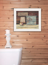 Clean Towels 2 White Framed Print Bathroom Wall Art - Homeroots - Flyclothing LLC