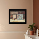Clean Towels 3 Black Framed Print Bathroom Wall Art - Homeroots - Flyclothing LLC