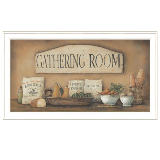 Gathering Room 1 White Framed Print Kitchen Wall Art - Homeroots