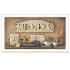 Gathering Room 1 White Framed Print Kitchen Wall Art - Homeroots