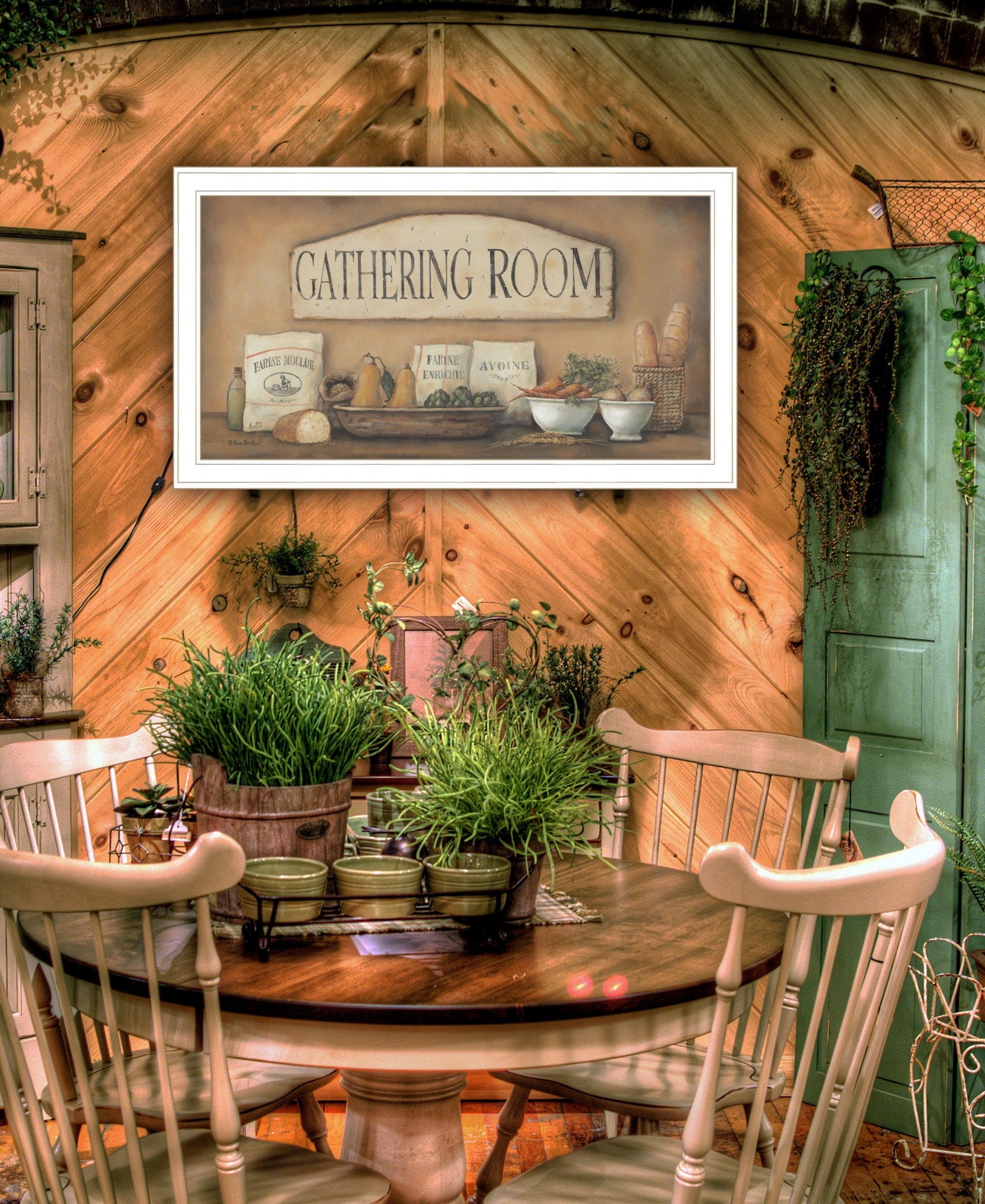 Gathering Room 1 White Framed Print Kitchen Wall Art - Homeroots