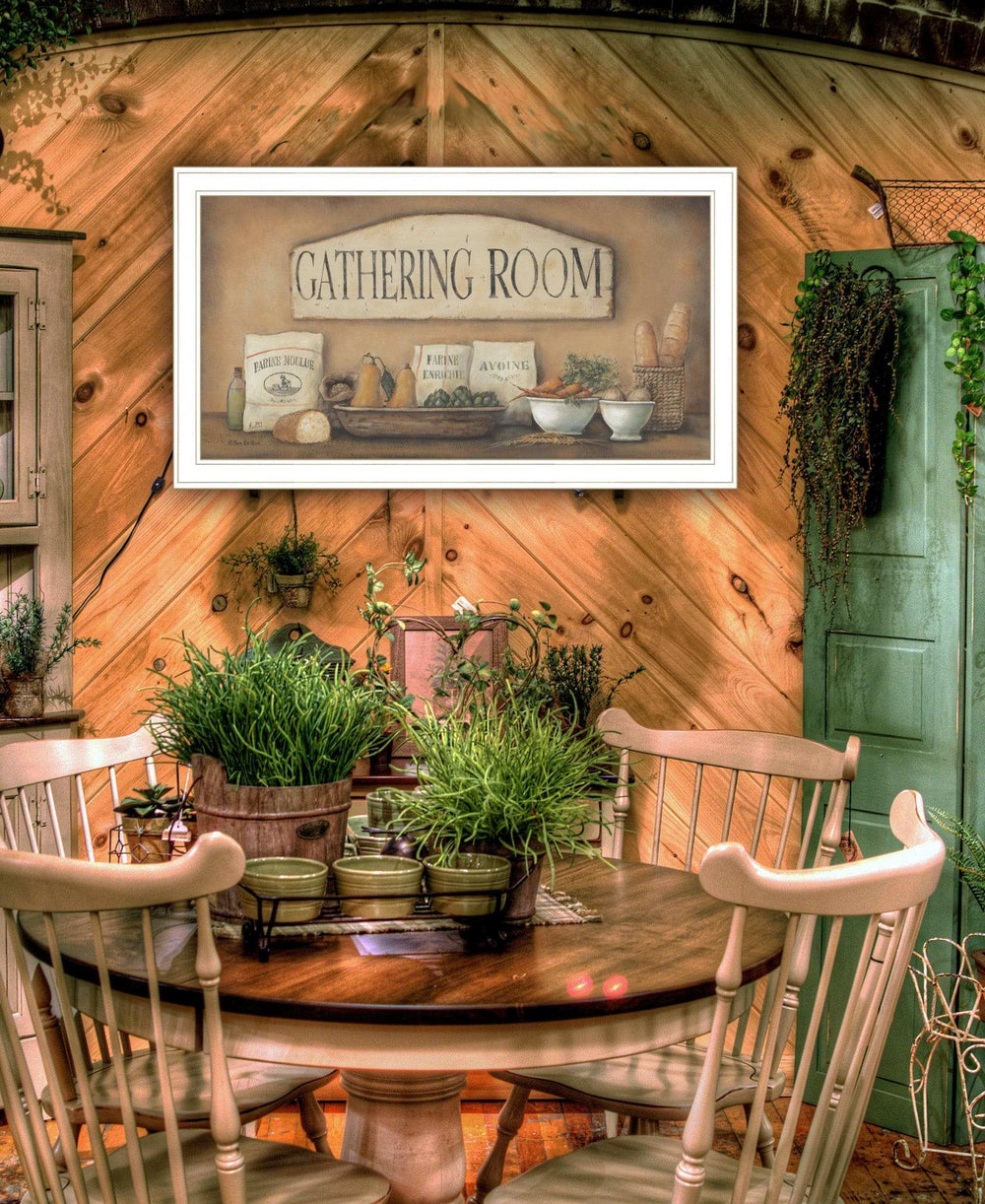 Gathering Room 1 White Framed Print Kitchen Wall Art - Homeroots - Flyclothing LLC