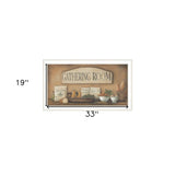 Gathering Room 1 White Framed Print Kitchen Wall Art - Homeroots - Flyclothing LLC