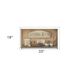 Gathering Room 1 White Framed Print Kitchen Wall Art - Homeroots - Flyclothing LLC