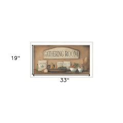 Gathering Room 1 White Framed Print Kitchen Wall Art - Homeroots