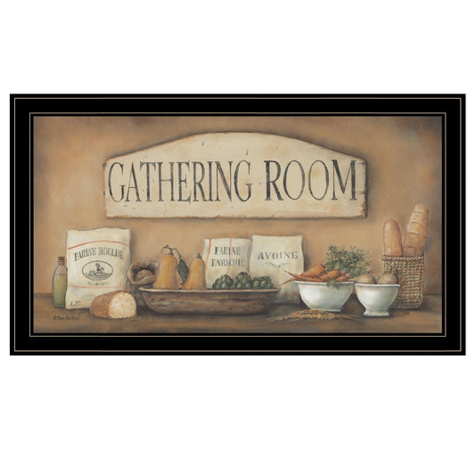 Gathering Room 2 Black Framed Print Kitchen Wall Art - Homeroots