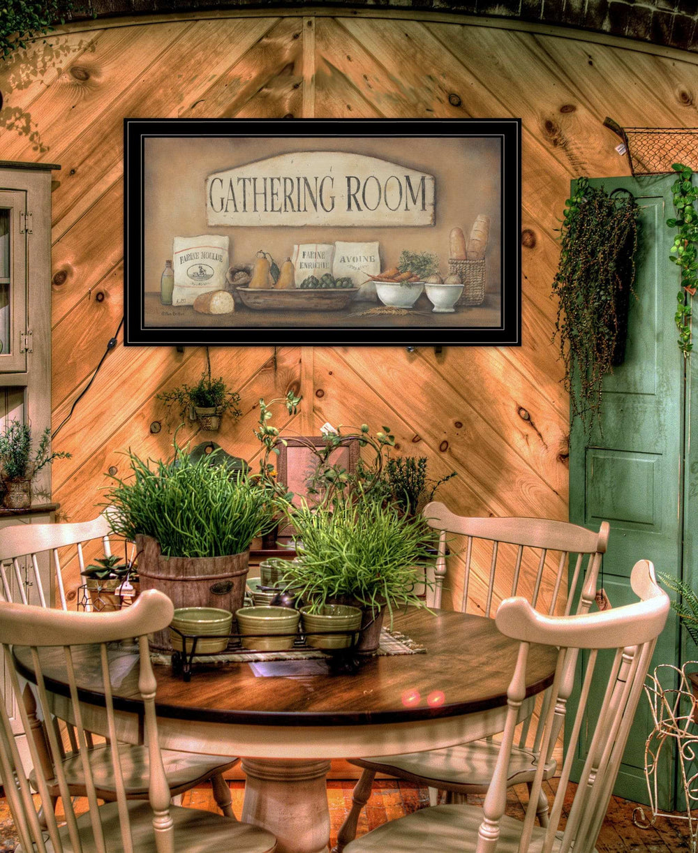Gathering Room 2 Black Framed Print Kitchen Wall Art - Homeroots - Flyclothing LLC