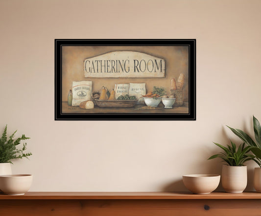 Gathering Room 2 Black Framed Print Kitchen Wall Art - Homeroots