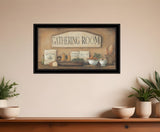 Gathering Room 2 Black Framed Print Kitchen Wall Art - Homeroots
