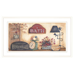 Country Bath 8 White Framed Print Bathroom Wall Art - Homeroots