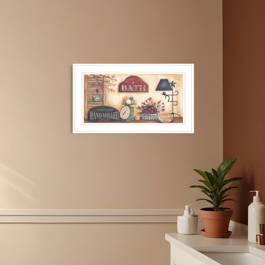 Country Bath 8 White Framed Print Bathroom Wall Art - Homeroots