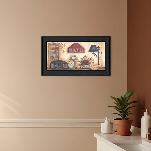 Country Bath 9 Black Framed Print Bathroom Wall Art - Homeroots