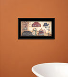 Country Bath Collection Black Framed Print Bathroom Wall Art - Homeroots