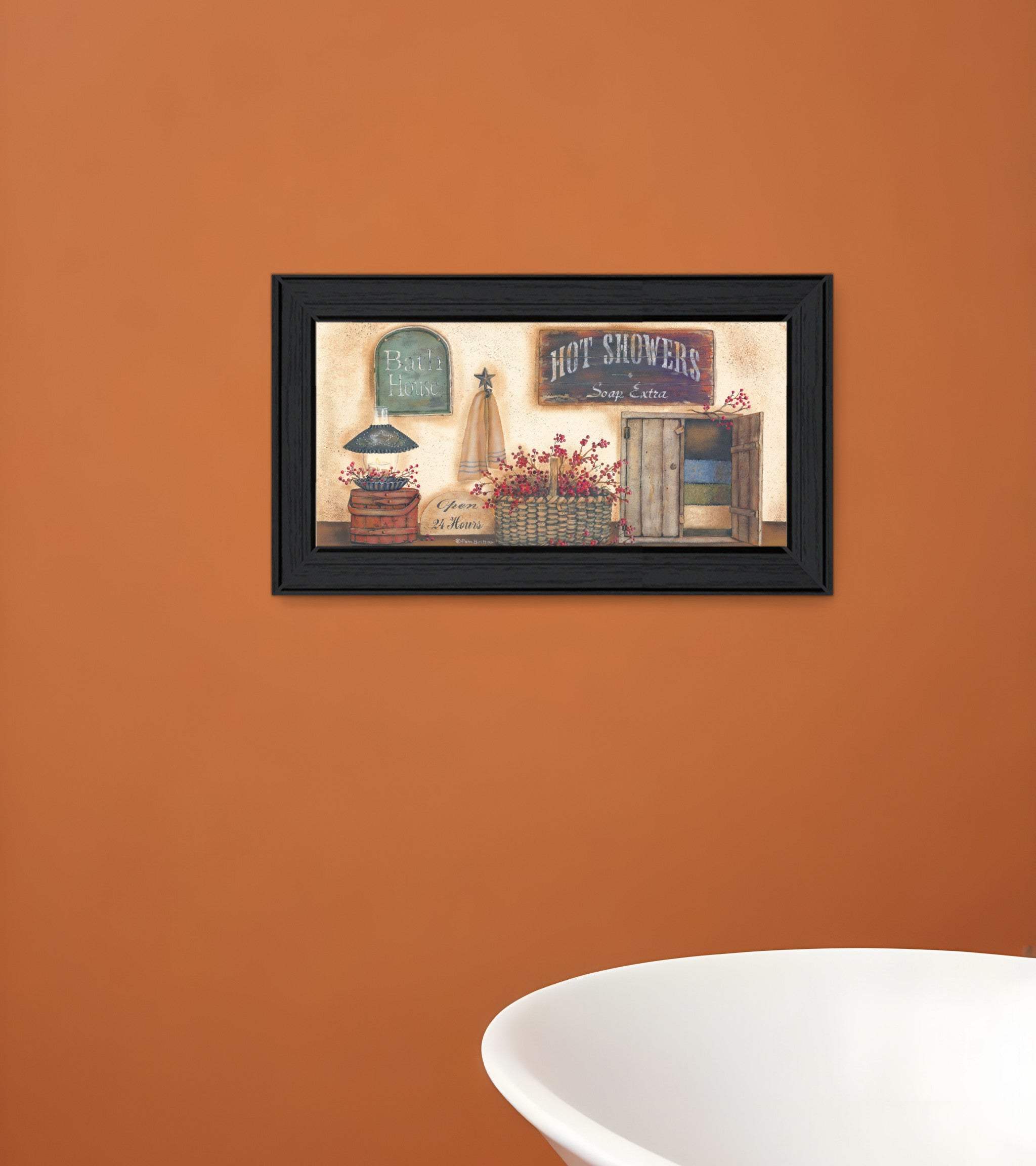 Bath House Collection 2 Black Framed Print Bathroom Wall Art - Homeroots - Flyclothing LLC