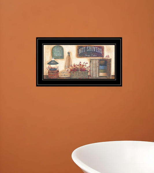 Bath House Collection 3 Black Framed Print Bathroom Wall Art - Homeroots