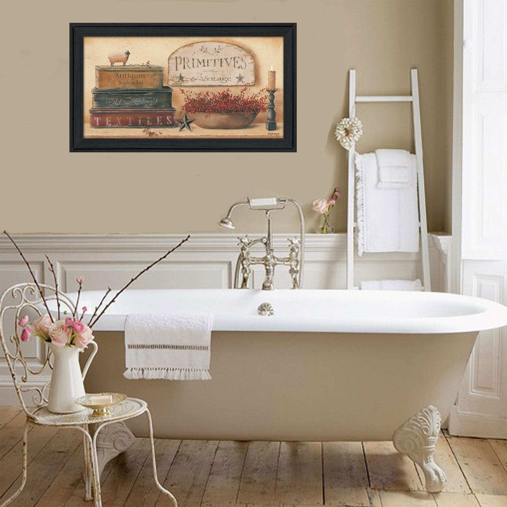 Primitives and Vintage 1 Black Framed Print Wall Art - Homeroots - Flyclothing LLC