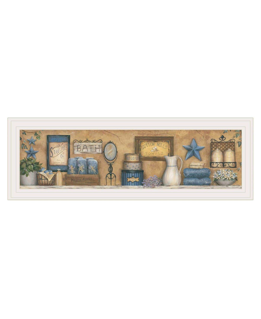 Starlight Bath 2 White Framed Print Bathroom Wall Art - Homeroots - Flyclothing LLC