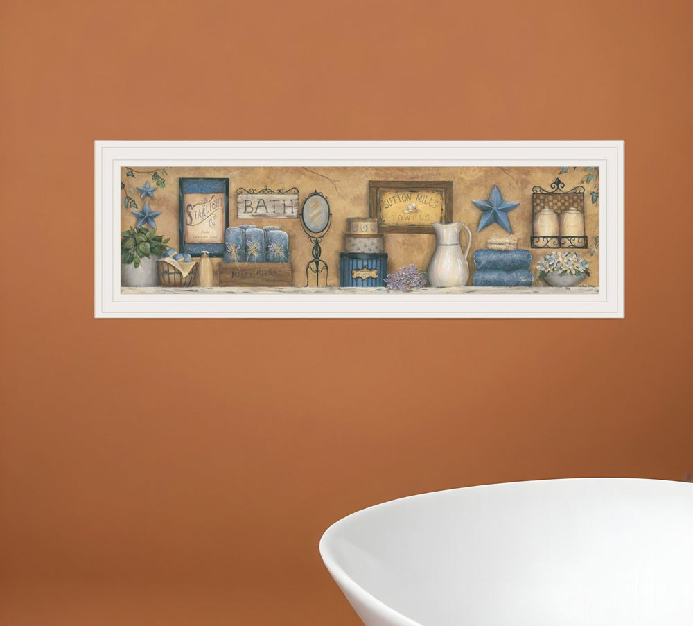 Starlight Bath 2 White Framed Print Bathroom Wall Art - Homeroots