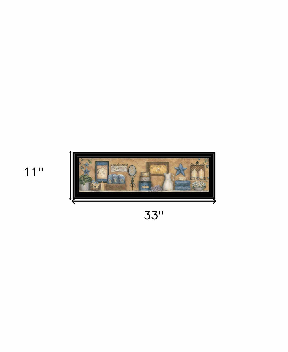 Starlight Bath 3 Black Framed Print Bathroom Wall Art - Homeroots - Flyclothing LLC