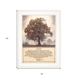 Living Life 5 White Framed Print Wall Art - Homeroots - Flyclothing LLC