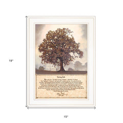 Living Life 5 White Framed Print Wall Art - Homeroots