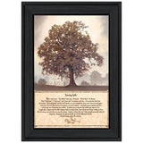 Living Life 6 Black Framed Print Wall Art - Homeroots