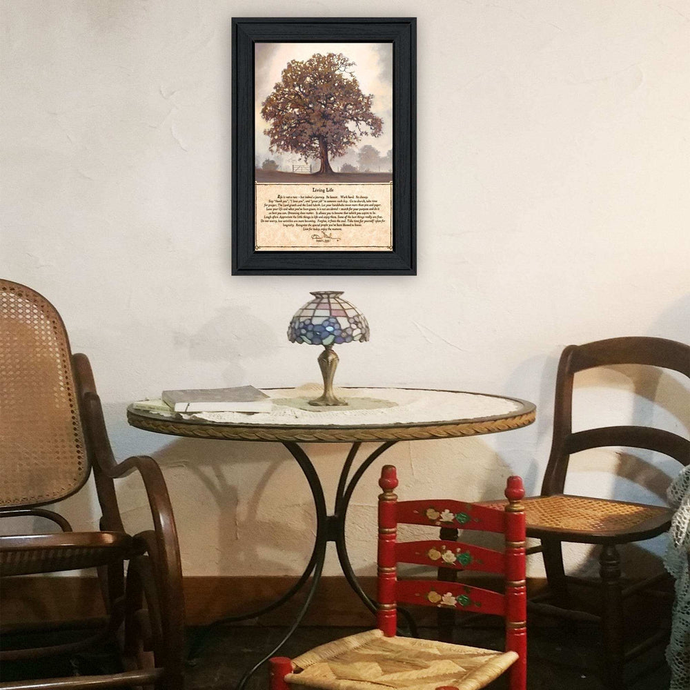 Living Life 6 Black Framed Print Wall Art - Homeroots - Flyclothing LLC