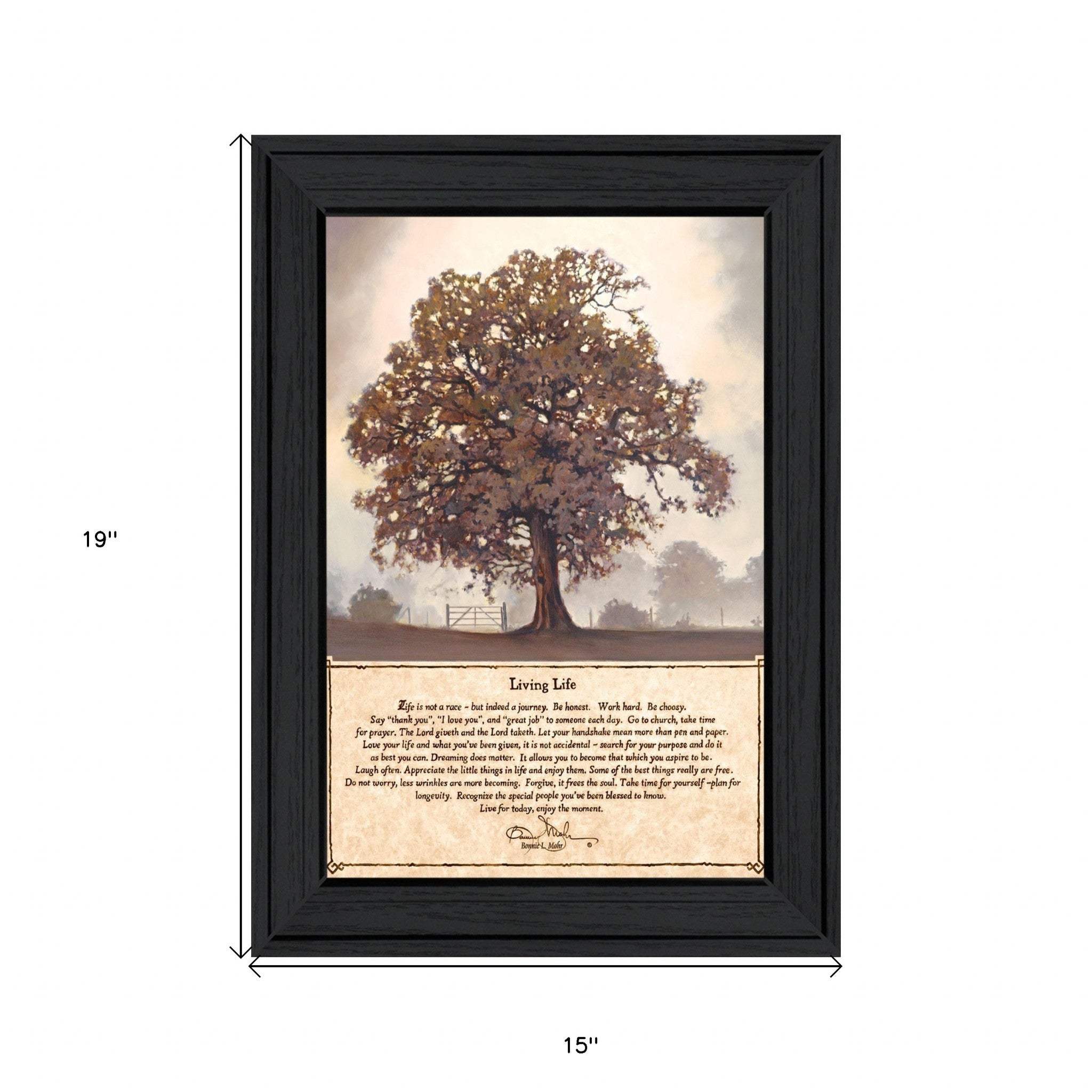 Living Life 6 Black Framed Print Wall Art - Homeroots - Flyclothing LLC
