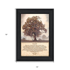 Living Life 6 Black Framed Print Wall Art - Homeroots