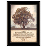 Living Life 7 Black Framed Print Wall Art - Homeroots