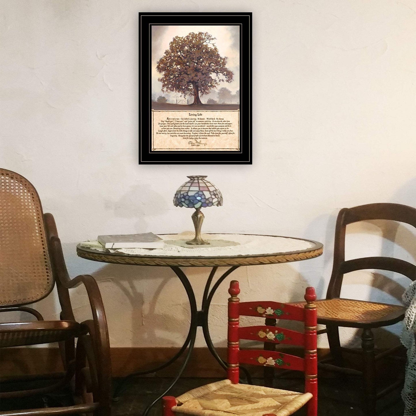 Living Life 7 Black Framed Print Wall Art - Homeroots - Flyclothing LLC