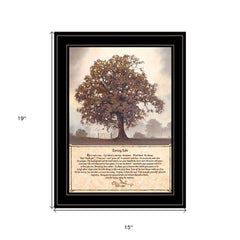 Living Life 7 Black Framed Print Wall Art - Homeroots