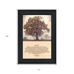 Living Life 1 Black Framed Print Wall Art - Homeroots