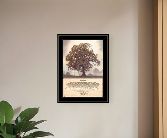 Living Life 2 Black Framed Print Wall Art - Homeroots