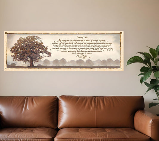 Living Life 10 White Framed Print Wall Art - Homeroots