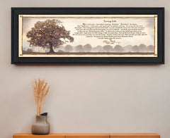 Living Life 11 Black Framed Print Wall Art - Homeroots