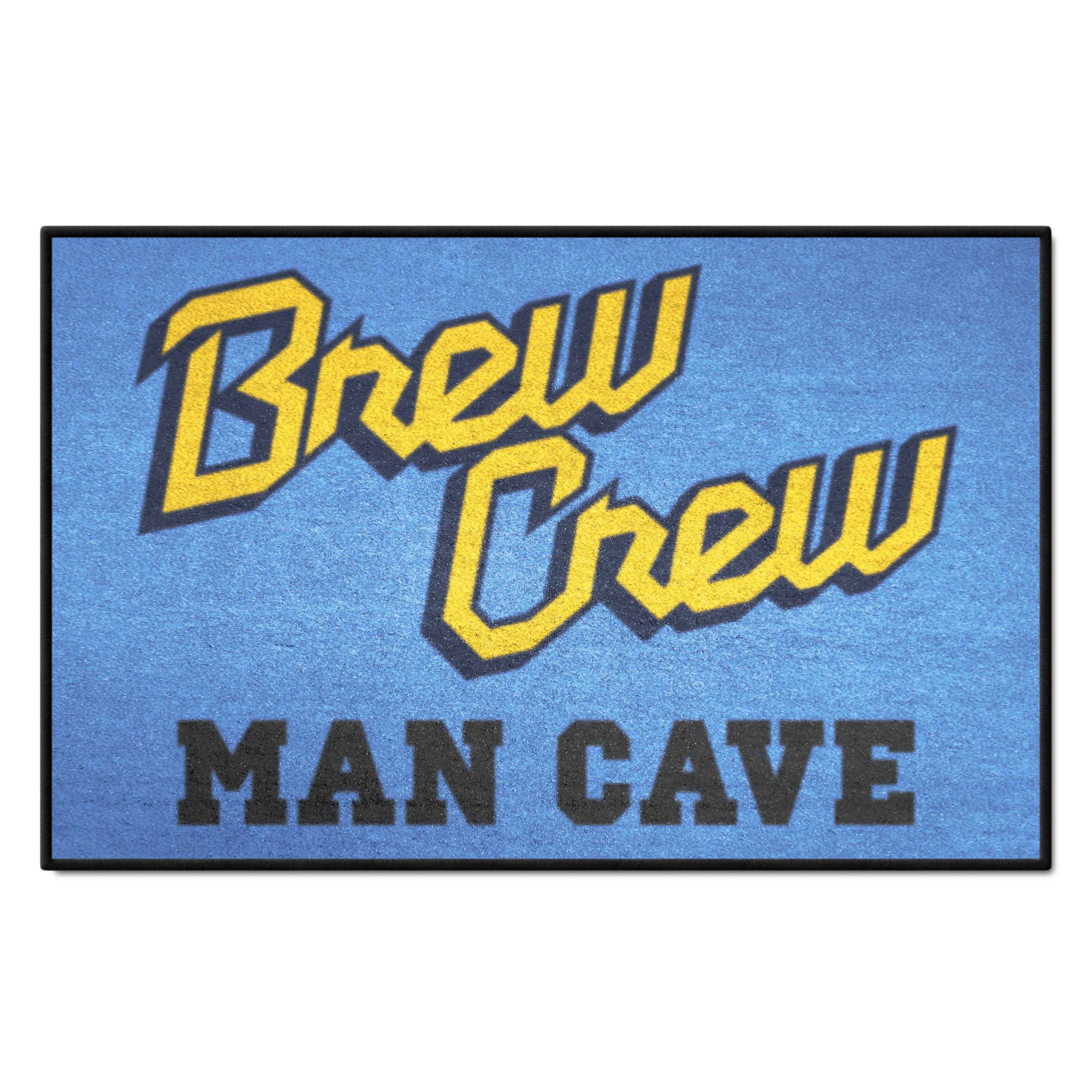 Milwaukee Brewers Man Cave Starter Mat Accent Rug - 19in. x 30in. - Milwaukee Brewers