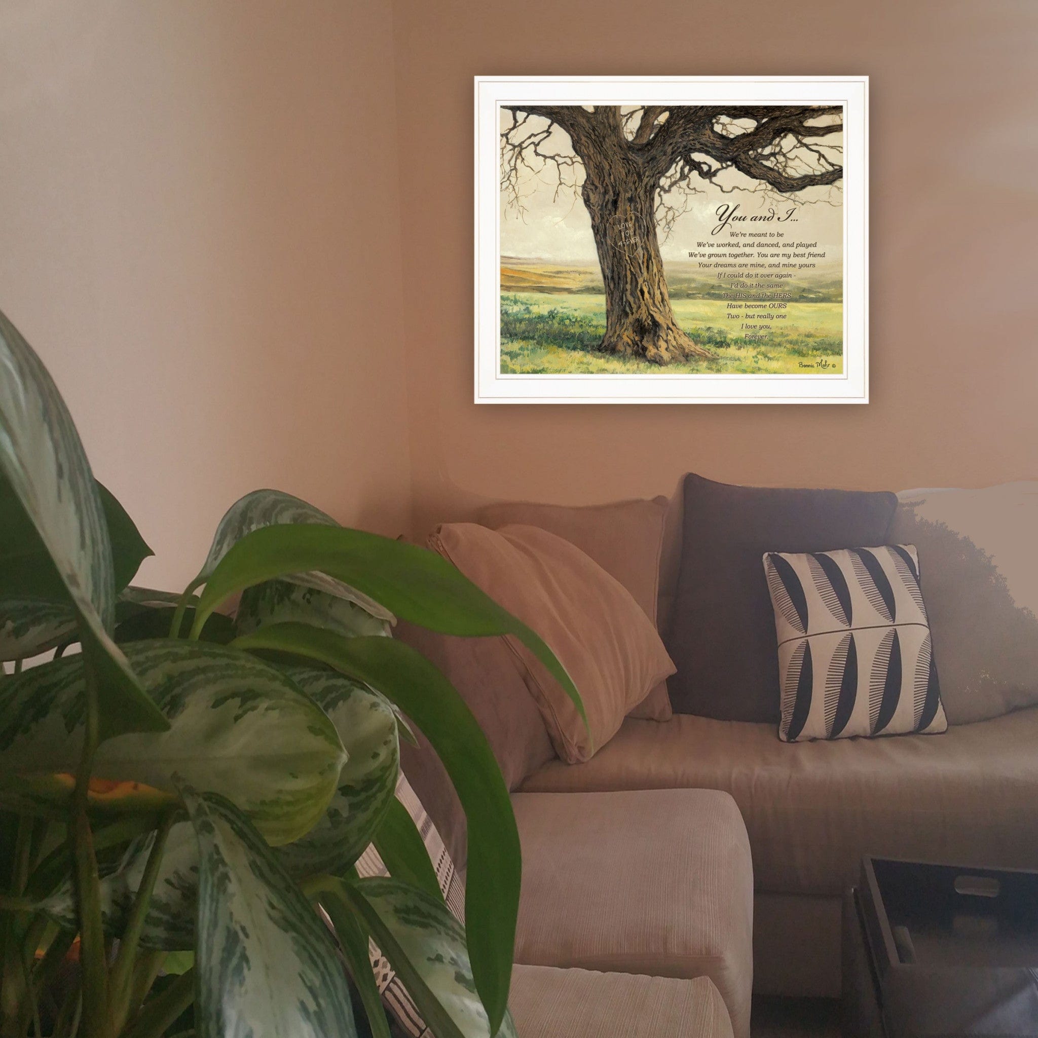 Forever 3 White Framed Print Wall Art - Homeroots