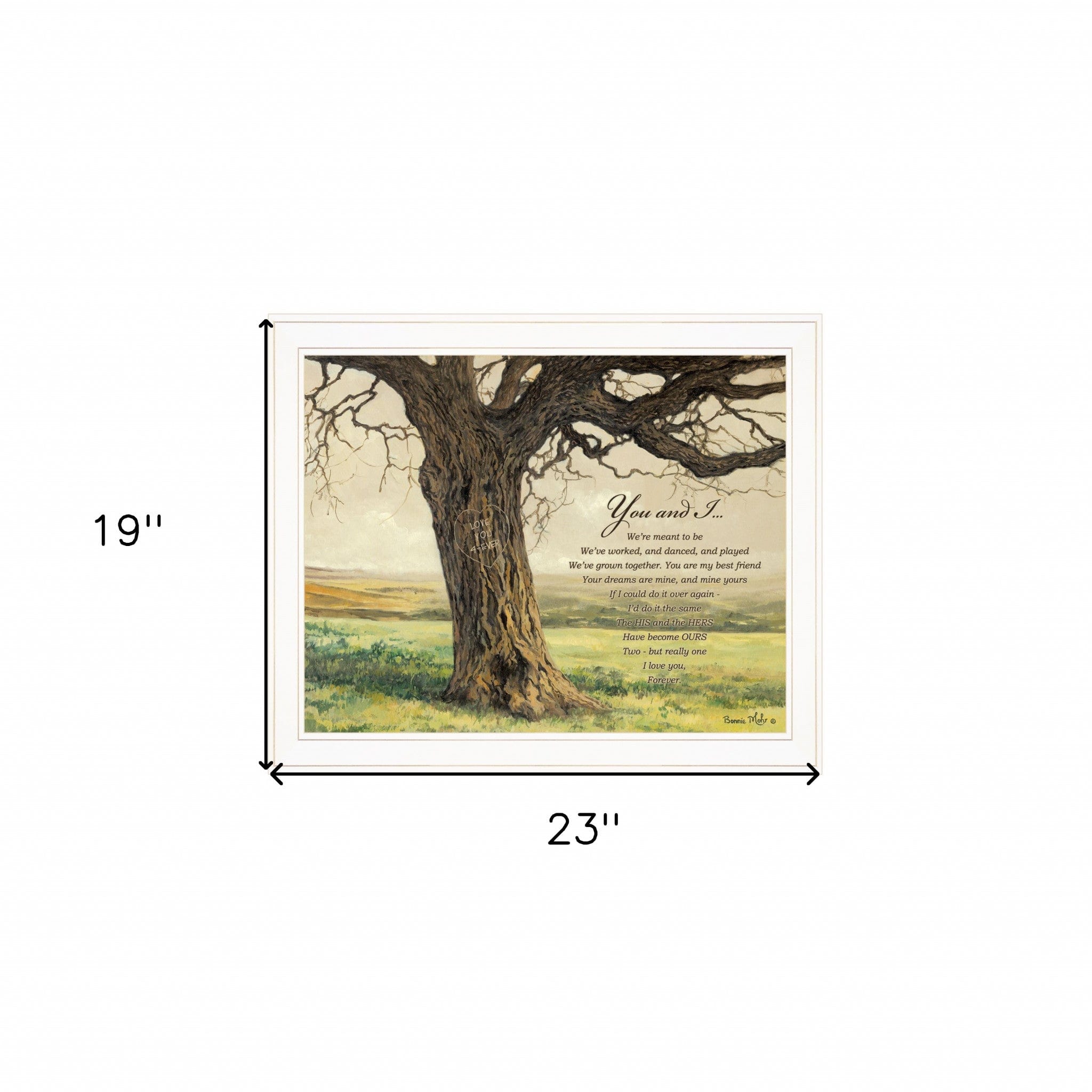 Forever 3 White Framed Print Wall Art - Homeroots