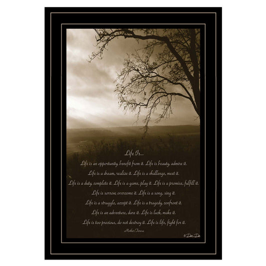 Life is 4 Black Framed Print Wall Art - Homeroots