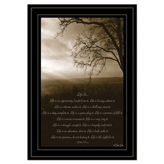 Life is 4 Black Framed Print Wall Art - Homeroots