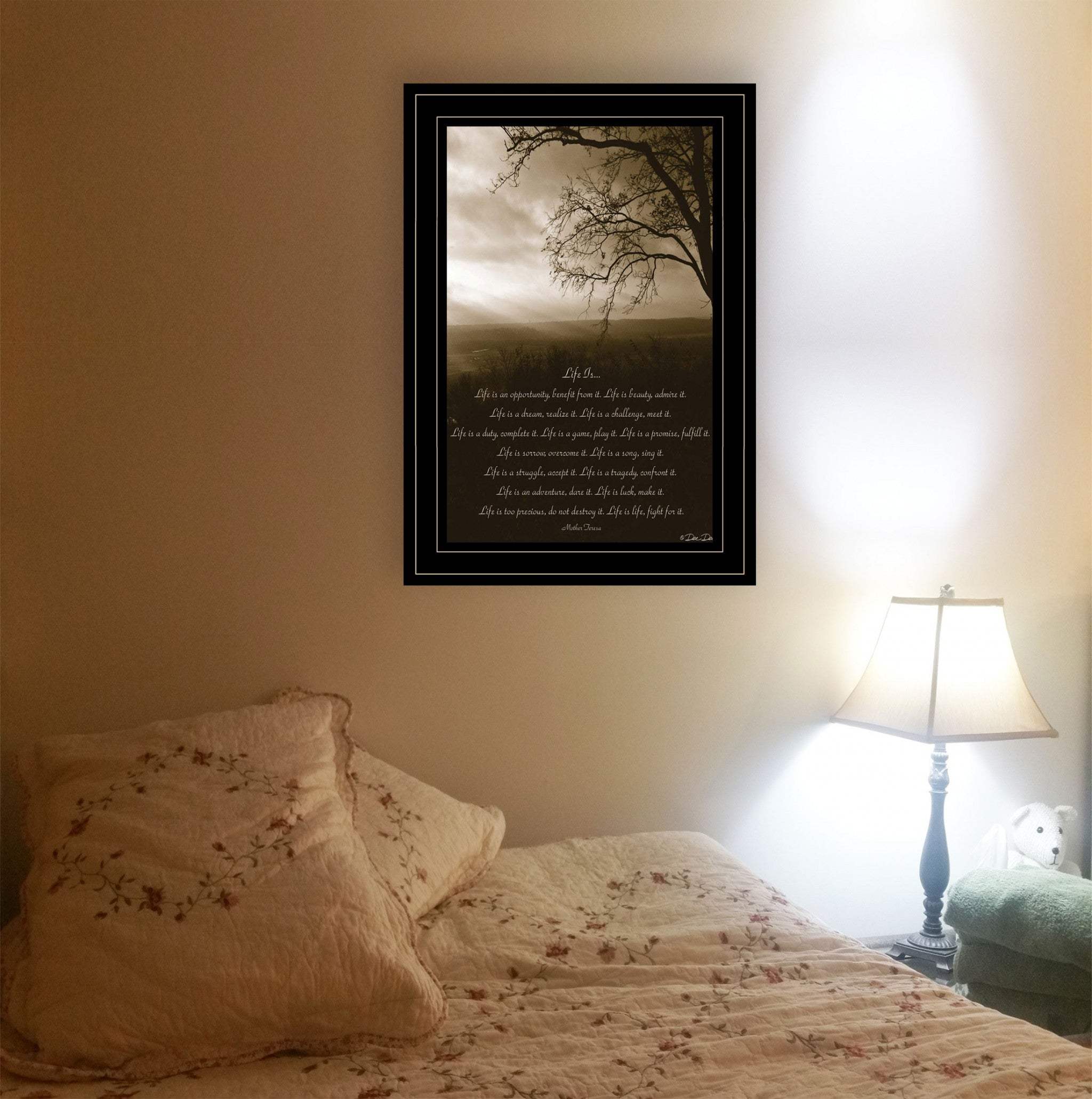 Life is 4 Black Framed Print Wall Art - Homeroots - Flyclothing LLC