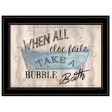 Take A Bubble Bath 2 Black Framed Print Bathroom Wall Art - Homeroots