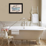 Take A Bubble Bath 2 Black Framed Print Bathroom Wall Art - Homeroots