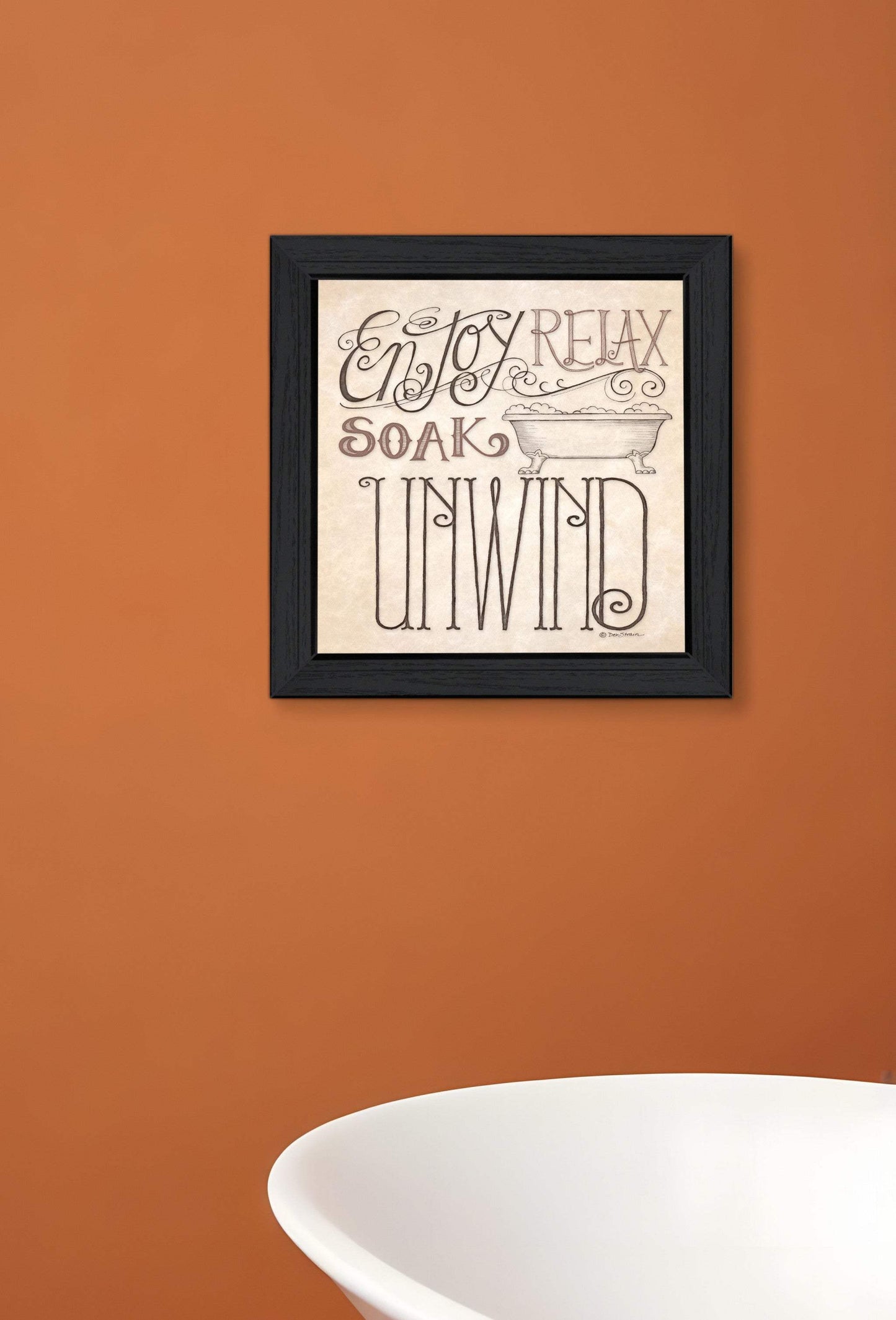 Soak and Relax 4 Black Framed Print Bathroom Wall Art - Homeroots - Flyclothing LLC