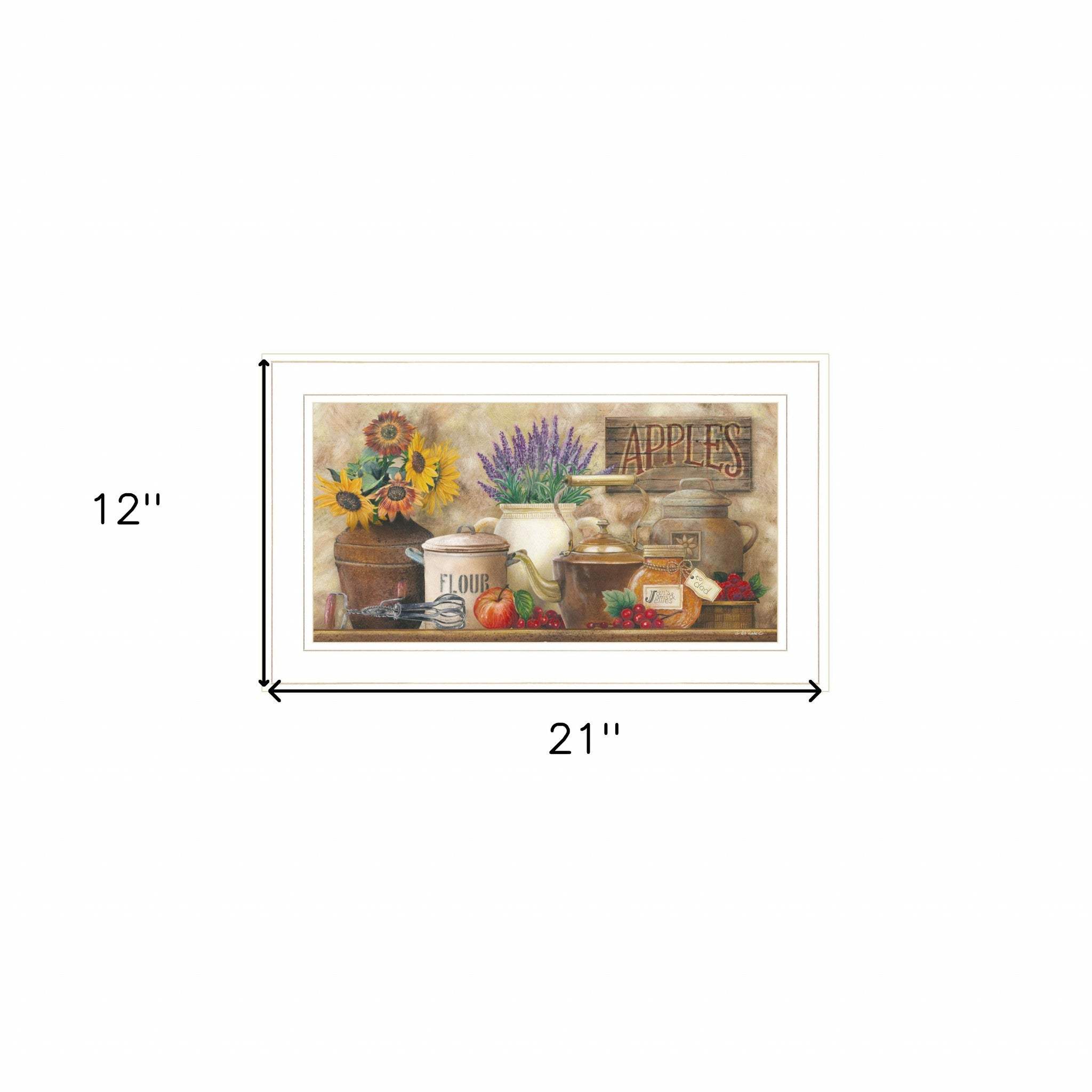 Antique Kitchen 4 White Framed Print Kitchen Wall Art - Homeroots - Flyclothing LLC