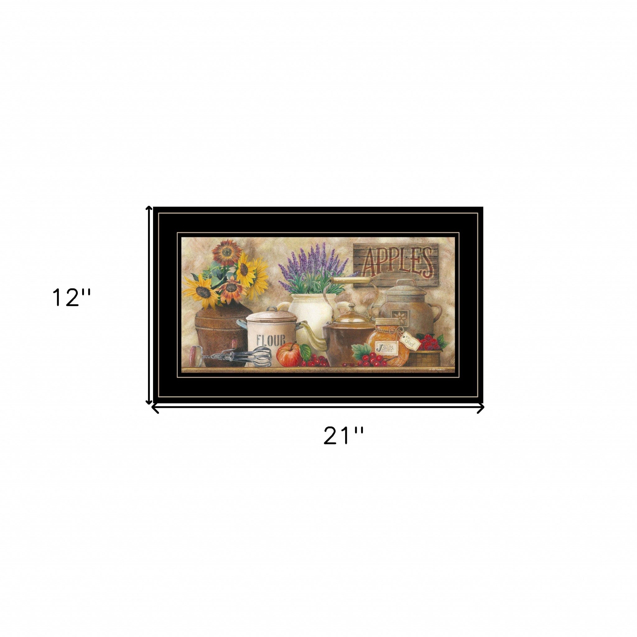 Antique Kitchen 5 Black Framed Print Kitchen Wall Art - Homeroots