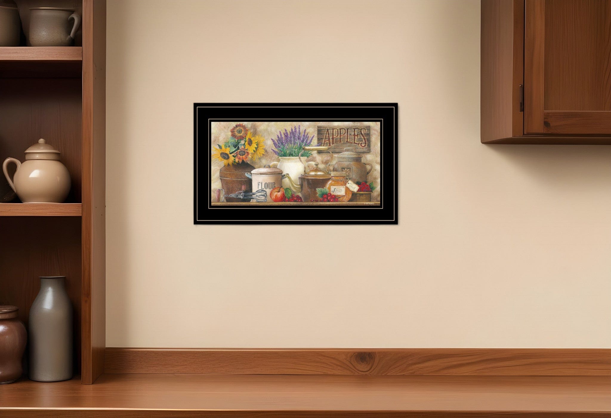 Antique Kitchen 5 Black Framed Print Kitchen Wall Art - Homeroots
