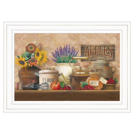 Antique Kitchen 1 White Framed Print Kitchen Wall Art - Homeroots