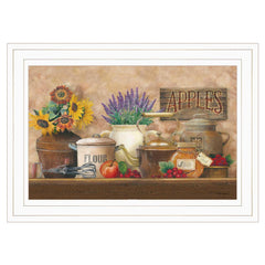 Antique Kitchen 1 White Framed Print Kitchen Wall Art - Homeroots
